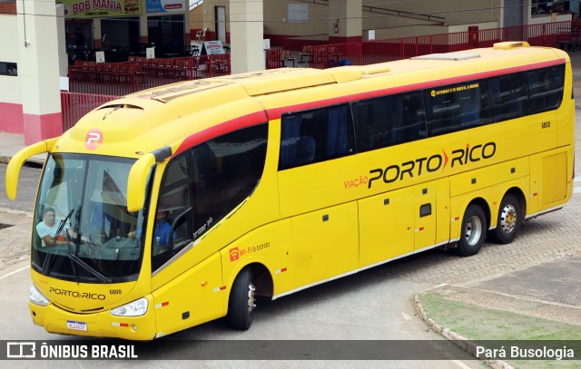 Auto Viação Porto Rico 6800 na cidade de Imperatriz, Maranhão, Brasil, por Pará Busologia. ID da foto: 8577030.