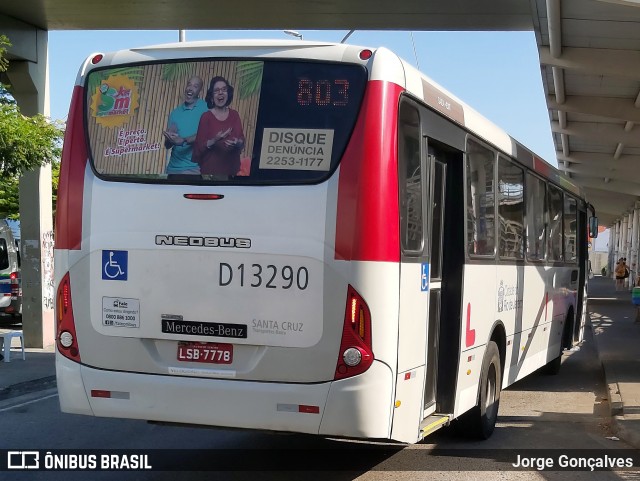 Transportes Barra D13290 na cidade de Rio de Janeiro, Rio de Janeiro, Brasil, por Jorge Gonçalves. ID da foto: 8578105.