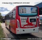 Itajaí Transportes Coletivos 2044 na cidade de Campinas, São Paulo, Brasil, por Henrique Alves de Paula Silva. Número da foto: #:id.