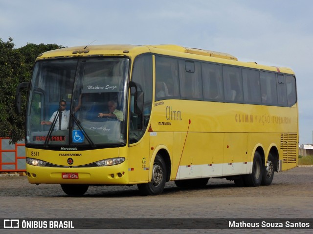 Viação Itapemirim 8611 na cidade de Vitória da Conquista, Bahia, Brasil, por Matheus Souza Santos. ID da foto: 8582622.