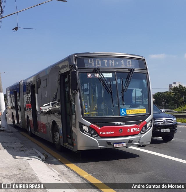 Express Transportes Urbanos Ltda 4 8794 na cidade de São Paulo, São Paulo, Brasil, por Andre Santos de Moraes. Número da foto: #8582067.