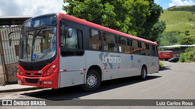 TUSMIL - Transporte Urbano São Miguel 551 na cidade de Juiz de Fora, Minas Gerais, Brasil, por Luiz Carlos Rosa. Número da foto: #8580483.