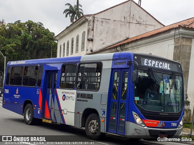 BR Mobilidade Baixada Santista 7956 na cidade de Santos, São Paulo, Brasil, por Guilherme Silva. Número da foto: #8581734.