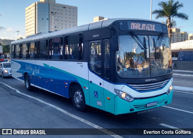 Marlim Azul Turismo 9095 na cidade de Cariacica, Espírito Santo, Brasil, por Everton Costa Goltara. ID da foto: 8580896.