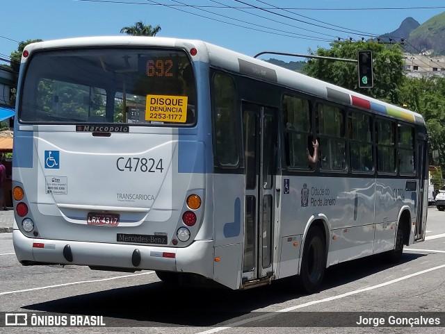 Viação Redentor C47824 na cidade de Rio de Janeiro, Rio de Janeiro, Brasil, por Jorge Gonçalves. Número da foto: #8581394.