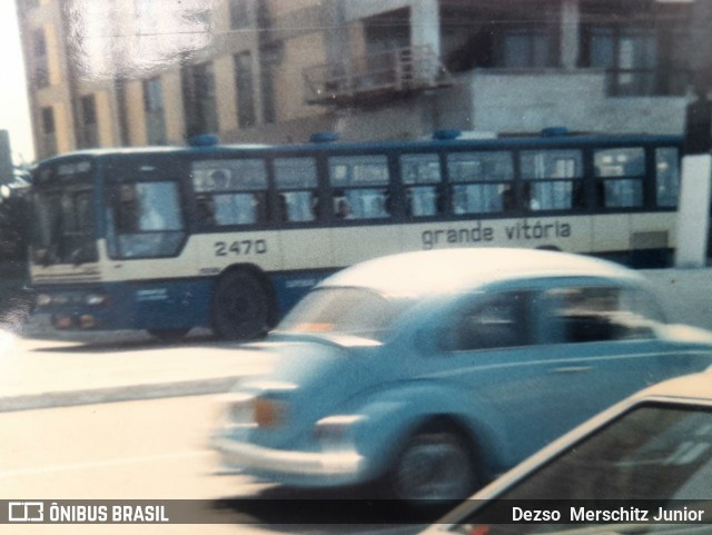 Viação Grande Vitória 2470 na cidade de Vitória, Espírito Santo, Brasil, por Dezso  Merschitz Junior. ID da foto: 8583217.