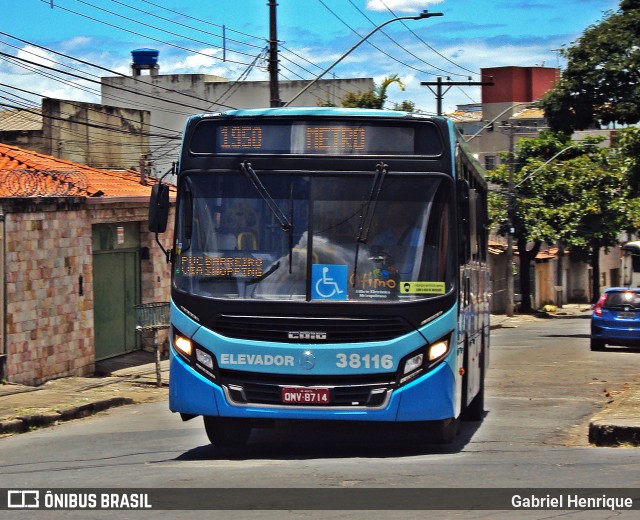 Viação Cruzeiro > Viação Sidon 38116 na cidade de Contagem, Minas Gerais, Brasil, por Gabriel Henrique. Número da foto: #8582076.