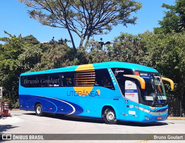 Litorânea Transportes Coletivos 5981 na cidade de São Paulo, São Paulo, Brasil, por Bruno Goulart. ID da foto: 8582975.