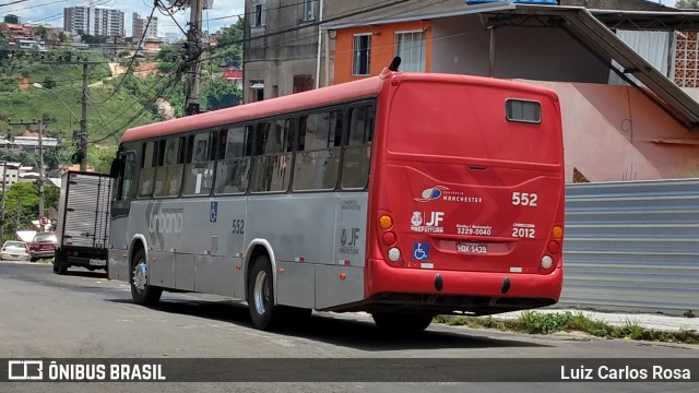 TUSMIL - Transporte Urbano São Miguel 552 na cidade de Juiz de Fora, Minas Gerais, Brasil, por Luiz Carlos Rosa. Número da foto: #8580489.