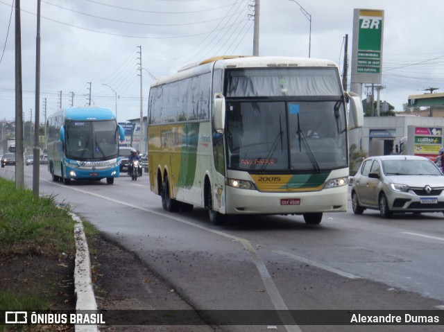 Empresa Gontijo de Transportes 20015 na cidade de Bayeux, Paraíba, Brasil, por Alexandre Dumas. ID da foto: 8580950.