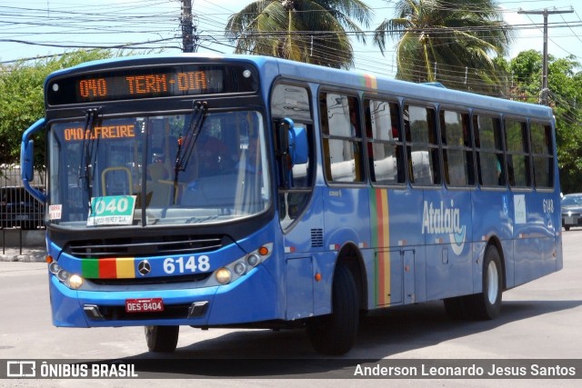 Viação Atalaia Transportes 6148 na cidade de Aracaju, Sergipe, Brasil, por Anderson Leonardo Jesus Santos. Número da foto: #8580535.