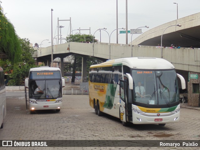 Empresa Gontijo de Transportes 18035 na cidade de Belo Horizonte, Minas Gerais, Brasil, por Romaryo  Paixão. ID da foto: 8580024.