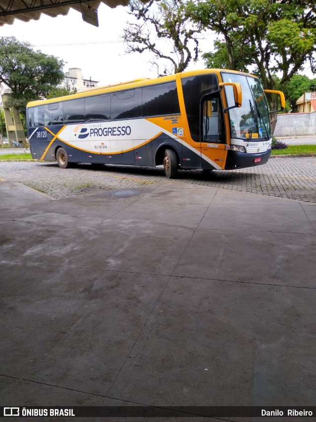 Viação Progresso 36120 (RJ 191.014) na cidade de Valença, Rio de Janeiro, Brasil, por Danilo  Ribeiro. ID da foto: 8582373.