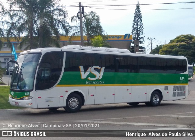 VSI - Viação Santo Ignácio 853 na cidade de Campinas, São Paulo, Brasil, por Henrique Alves de Paula Silva. Número da foto: #8581632.