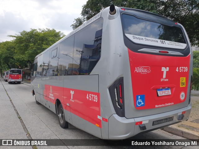 Allibus Transportes 4 5739 na cidade de São Paulo, São Paulo, Brasil, por Eduardo Yoshiharu Onaga Mi. Número da foto: #8583089.