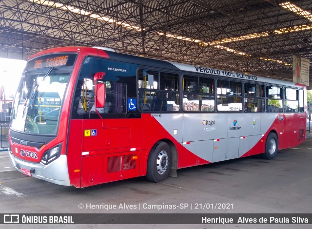 Itajaí Transportes Coletivos 2062 na cidade de Campinas, São Paulo, Brasil, por Henrique Alves de Paula Silva. ID da foto: 8581646.