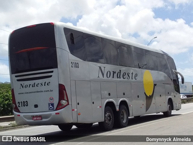 Viação Nordeste 2103 na cidade de Bayeux, Paraíba, Brasil, por Domynnyck Almeida. Número da foto: #8585330.