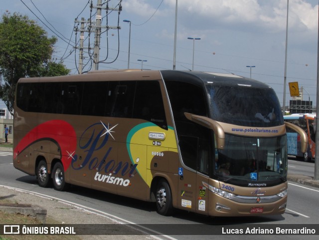 Poloni Turismo 3400 na cidade de São Paulo, São Paulo, Brasil, por Lucas Adriano Bernardino. ID da foto: 8584774.