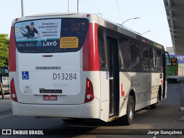 Transportes Barra D13284 na cidade de Rio de Janeiro, Rio de Janeiro, Brasil, por Jorge Gonçalves. ID da foto: 8585386.