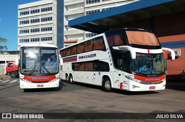 Expresso Embaixador 432 na cidade de Porto Alegre, Rio Grande do Sul, Brasil, por JULIO SILVA. ID da foto: 8586495.