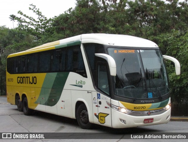 Empresa Gontijo de Transportes 16070 na cidade de São Paulo, São Paulo, Brasil, por Lucas Adriano Bernardino. ID da foto: 8584562.