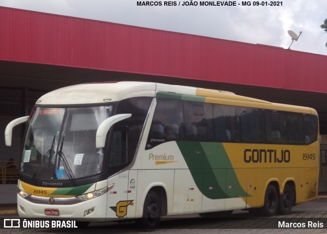 Empresa Gontijo de Transportes 19145 na cidade de João Monlevade, Minas Gerais, Brasil, por Marcos Reis. Número da foto: #8586432.