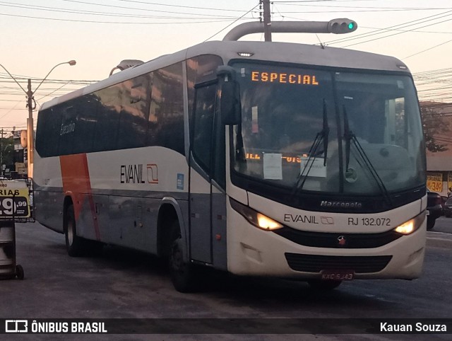 Evanil Transportes e Turismo RJ 132.072 na cidade de Itaboraí, Rio de Janeiro, Brasil, por Kauan Souza. Número da foto: #8584997.