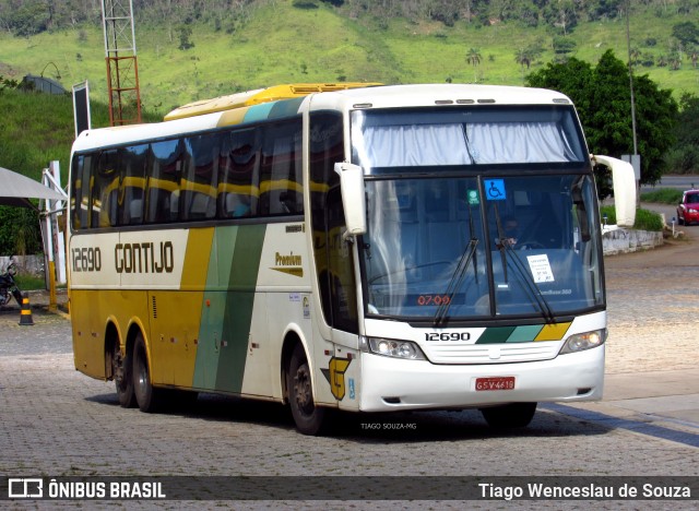 Empresa Gontijo de Transportes 12690 na cidade de João Monlevade, Minas Gerais, Brasil, por Tiago Wenceslau de Souza. Número da foto: #8589224.