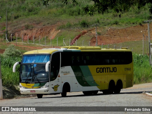 Empresa Gontijo de Transportes 17160 na cidade de Leopoldina, Minas Gerais, Brasil, por Fernando Silva. ID da foto: 8588049.