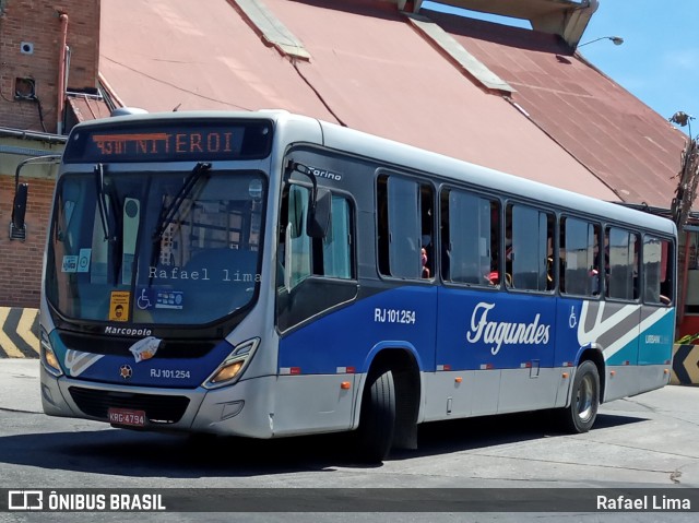 Auto Ônibus Fagundes RJ 101.254 na cidade de Niterói, Rio de Janeiro, Brasil, por Rafael Lima. Número da foto: #8588412.