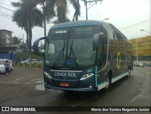 Viação Cidade Sol 8570 na cidade de Salvador, Bahia, Brasil, por Mario dos Santos Nogueira Junior. Número da foto: #8589505.