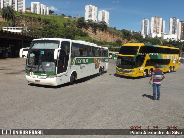 Empresa Gontijo de Transportes 21015 na cidade de Belo Horizonte, Minas Gerais, Brasil, por Paulo Alexandre da Silva. ID da foto: 8589371.