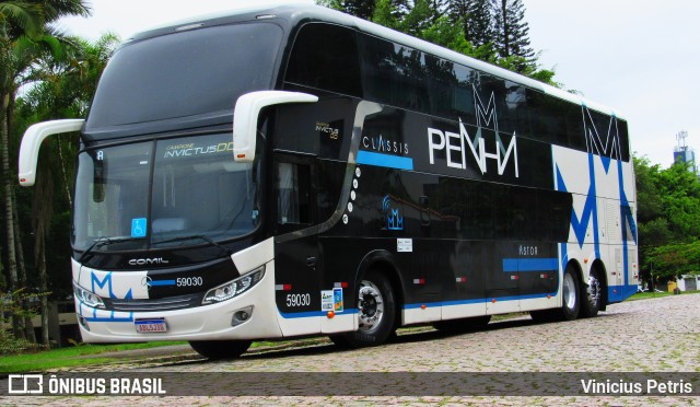 Empresa de Ônibus Nossa Senhora da Penha 59030 na cidade de Joinville, Santa Catarina, Brasil, por Vinicius Petris. Número da foto: #8589926.