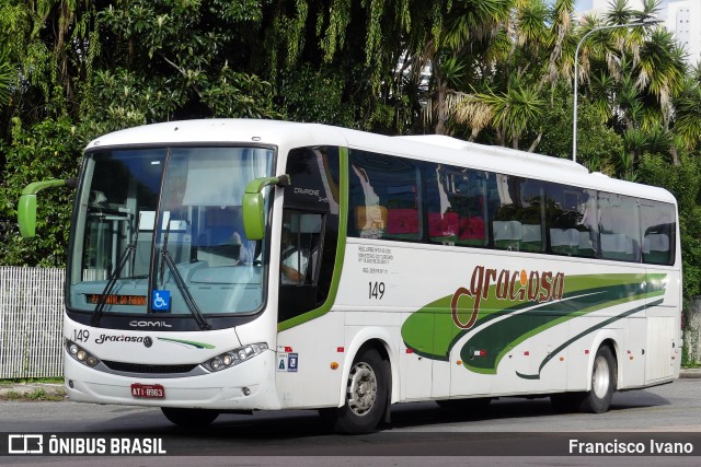 Viação Graciosa 149 na cidade de Curitiba, Paraná, Brasil, por Francisco Ivano. Número da foto: #8590432.