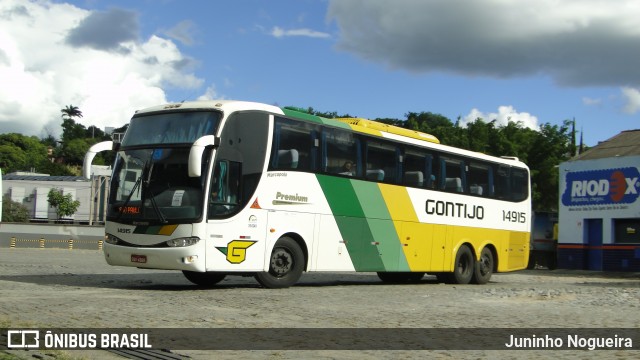 Empresa Gontijo de Transportes 14915 na cidade de Teófilo Otoni, Minas Gerais, Brasil, por Juninho Nogueira. ID da foto: 8589683.