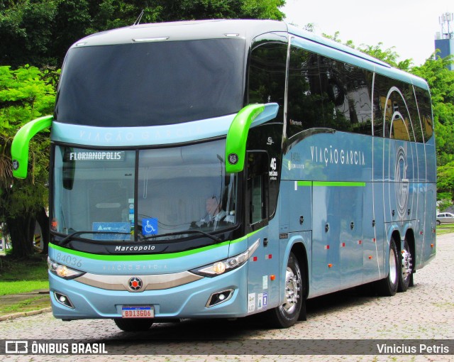 Viação Garcia 84036 na cidade de Joinville, Santa Catarina, Brasil, por Vinicius Petris. Número da foto: #8589940.
