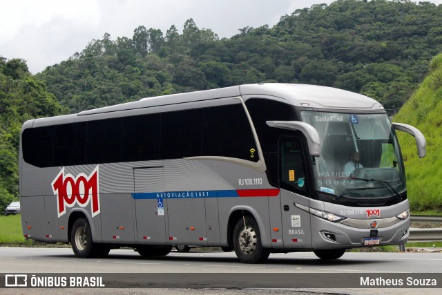 Auto Viação 1001 RJ 108.1110 na cidade de Rio Bonito, Rio de Janeiro, Brasil, por Matheus Souza. Número da foto: #8590143.