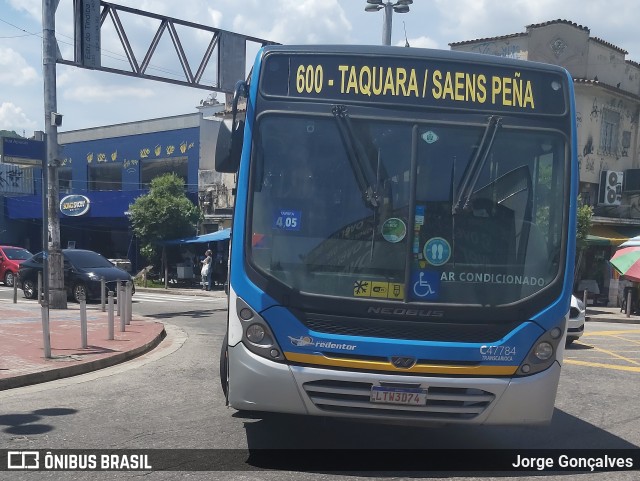 Viação Redentor C47784 na cidade de Rio de Janeiro, Rio de Janeiro, Brasil, por Jorge Gonçalves. Número da foto: #8588779.