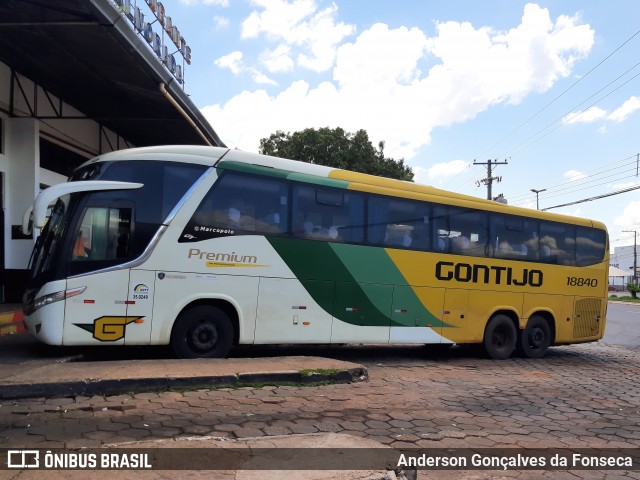 Empresa Gontijo de Transportes 18840 na cidade de Várzea Grande, Mato Grosso, Brasil, por Anderson Gonçalves da Fonseca. ID da foto: 8589944.