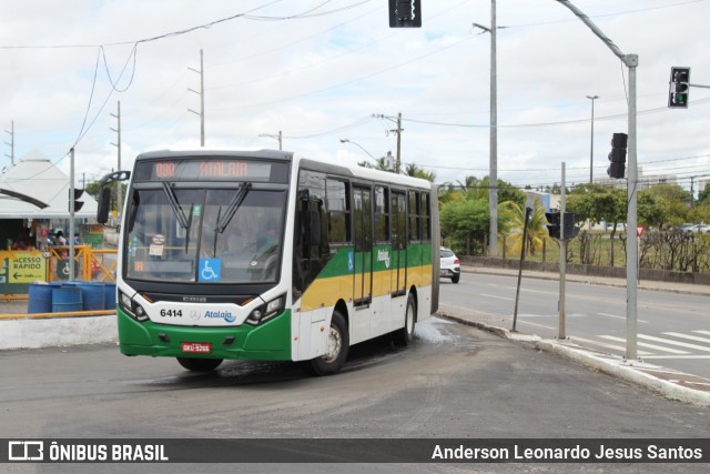 Viação Atalaia Transportes 6414 na cidade de Aracaju, Sergipe, Brasil, por Anderson Leonardo Jesus Santos. ID da foto: 8587393.