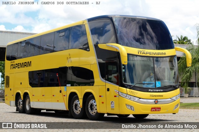Viação Itapemirim 17027 na cidade de Campos dos Goytacazes, Rio de Janeiro, Brasil, por Danilo Jhonson de Almeida Moço. Número da foto: #8588064.