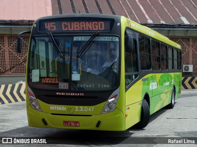 Santo Antônio Transportes Niterói 2.2.047 na cidade de Niterói, Rio de Janeiro, Brasil, por Rafael Lima. ID da foto: 8589785.