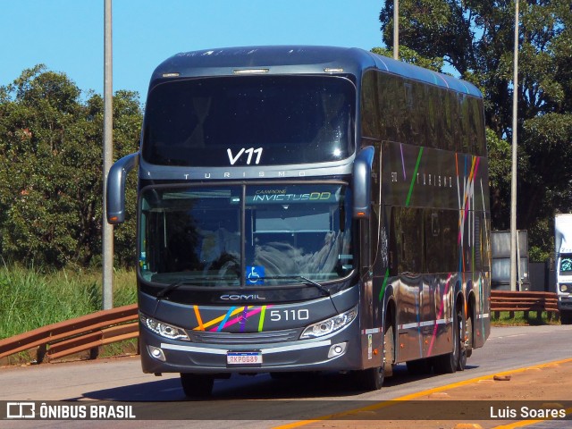 V11 Transportes e Turismo 5110 na cidade de Congonhas, Minas Gerais, Brasil, por Luis Soares. Número da foto: #8587762.
