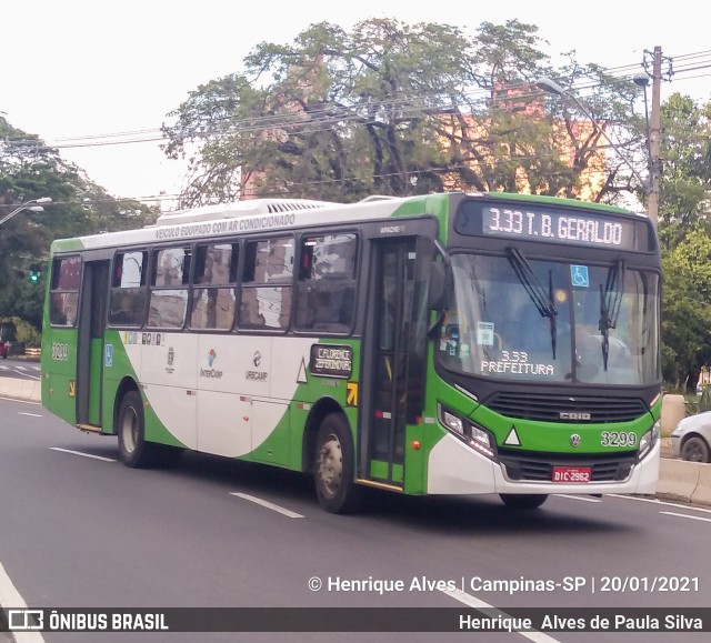 VB Transportes e Turismo 3299 na cidade de Campinas, São Paulo, Brasil, por Henrique Alves de Paula Silva. ID da foto: 8592002.