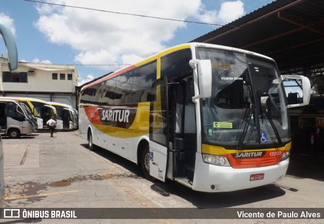 Saritur - Santa Rita Transporte Urbano e Rodoviário 13200 na cidade de Belo Horizonte, Minas Gerais, Brasil, por Vicente de Paulo Alves. ID da foto: 8590981.