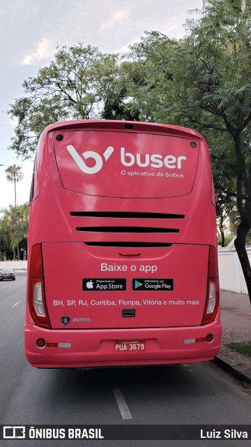 Buser Brasil Tecnologia 3679 na cidade de Belo Horizonte, Minas Gerais, Brasil, por Luiz Silva. Número da foto: #8592921.