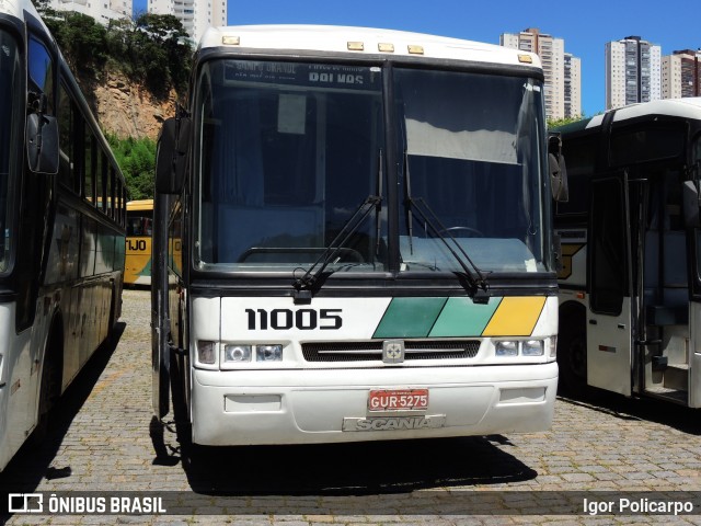 Empresa Gontijo de Transportes 11005 na cidade de Belo Horizonte, Minas Gerais, Brasil, por Igor Policarpo. ID da foto: 8592584.