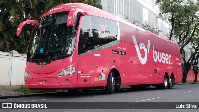 Buser Brasil Tecnologia 3679 na cidade de Belo Horizonte, Minas Gerais, Brasil, por Luiz Silva. ID da foto: 8592922.