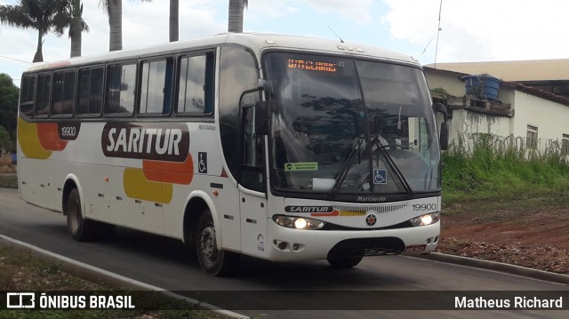 Saritur - Santa Rita Transporte Urbano e Rodoviário 19900 na cidade de Glaucilândia, Minas Gerais, Brasil, por Matheus Richard. Número da foto: #8591496.