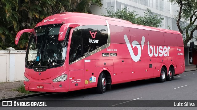 Buser Brasil Tecnologia 3679 na cidade de Belo Horizonte, Minas Gerais, Brasil, por Luiz Silva. Número da foto: #8592916.